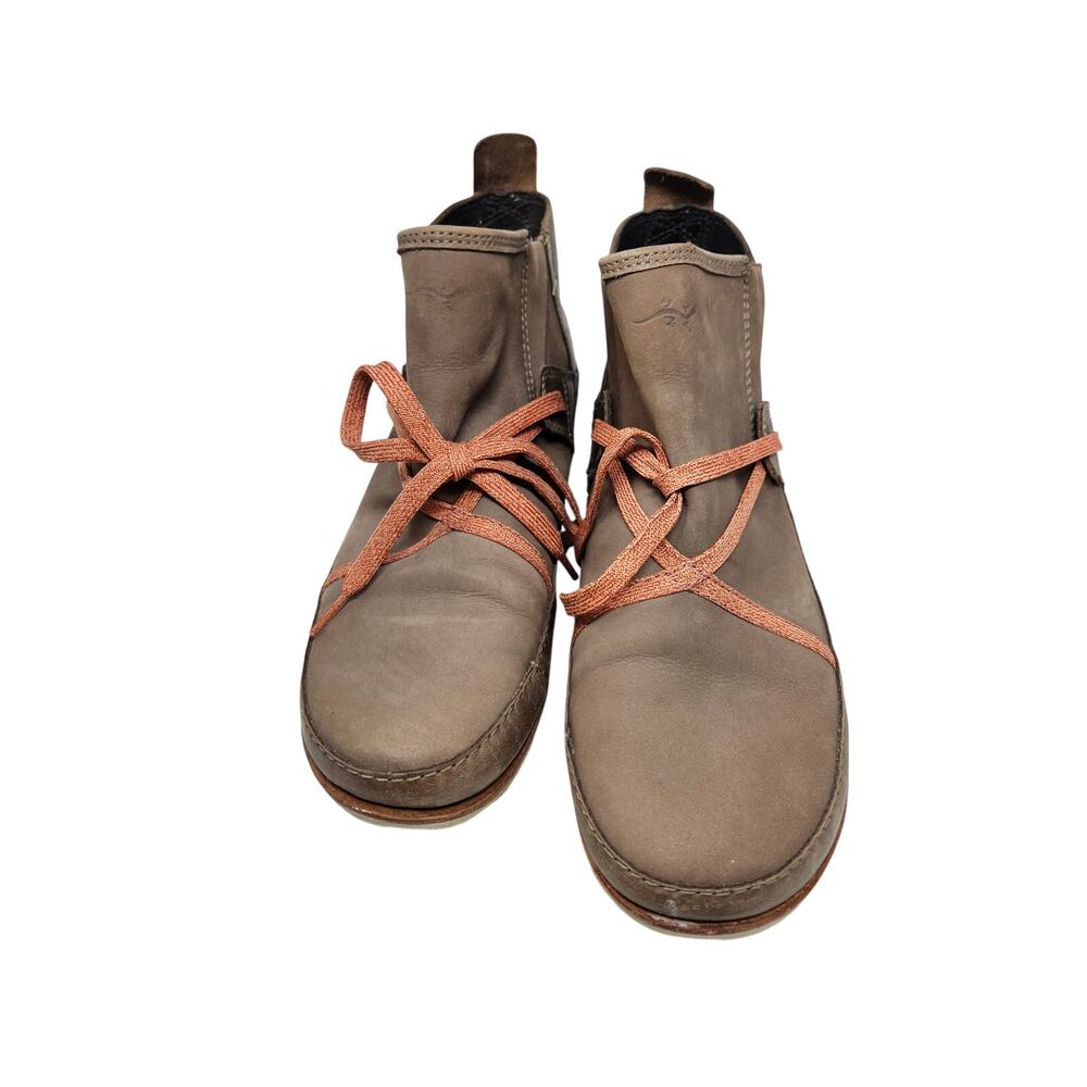 Chaco 10 Caribou Brown Leather Gorpcore Casual Outdoor Comfort Ankle Boot - Picture 3 of 4
